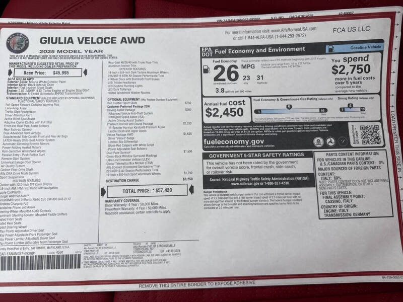 2025 Alfa Romeo Giulia