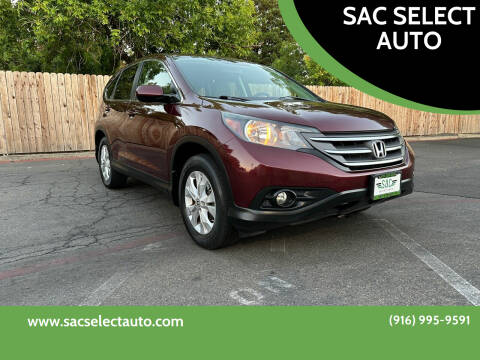 2014 Honda CR-V for sale at SAC SELECT AUTO in Sacramento CA
