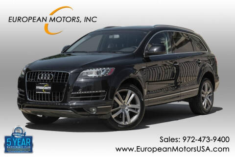 2015 Audi Q7 for sale at European Motors Inc in Plano TX