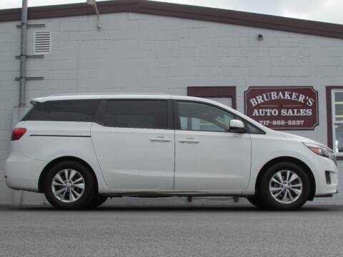 2016 Kia Sedona for sale at Brubakers Auto Sales in Myerstown PA