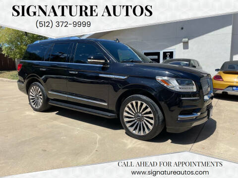 2019 Lincoln Navigator for sale at Signature Autos in Austin TX