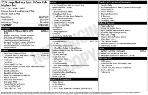 2024 Jeep Gladiator Sport