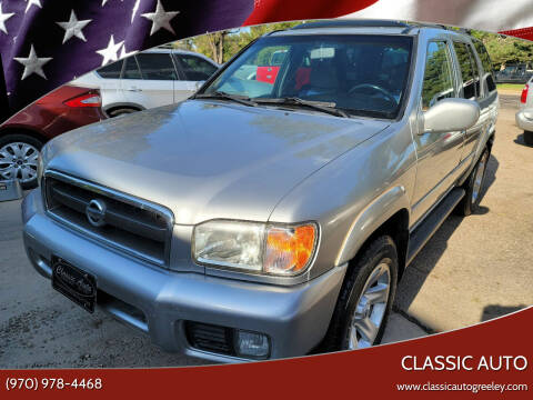 2002 Nissan Pathfinder for sale at Classic Auto in Greeley CO