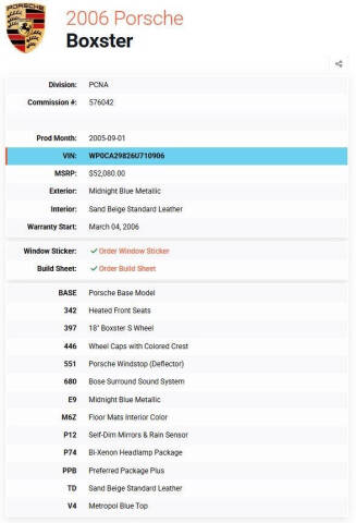 2006 Porsche Boxster