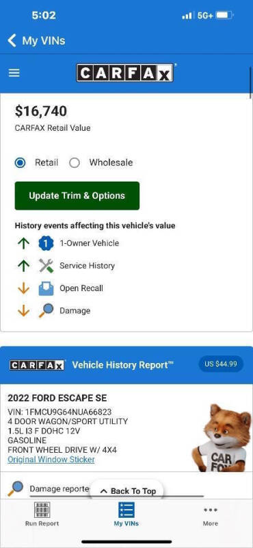 2022 Ford Escape SE