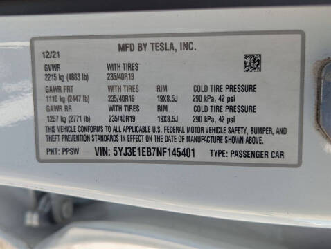 2022 Tesla Model 3 Long Range