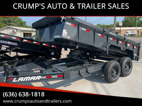 2022 Lamar 14’ Dump Trailer for sale at CRUMP'S AUTO & TRAILER SALES in Crystal City MO