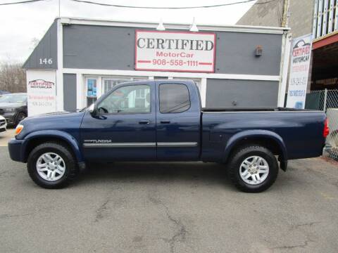 2005 Toyota Tundra for sale at CERTIFIED MOTORCAR LLC in Roselle Park NJ