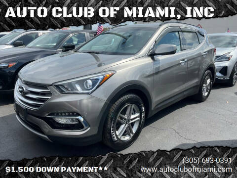 2017 Hyundai Santa Fe Sport for sale at AUTO CLUB OF MIAMI, INC in Miami FL