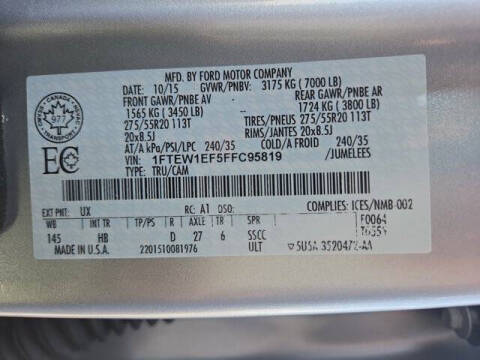 2015 Ford F-150