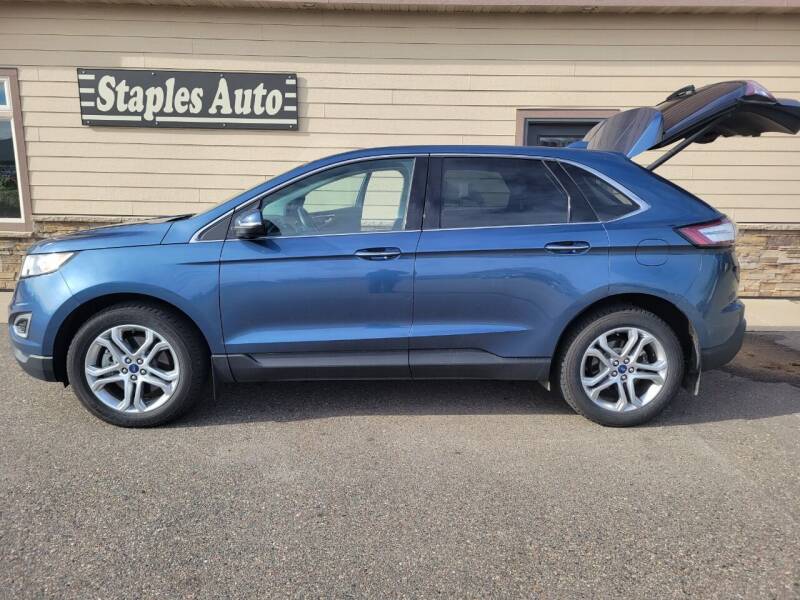2018 Ford Edge for sale at STAPLES AUTO SALES in Staples MN