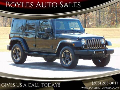 2014 Jeep Wrangler Unlimited for sale at Boyles Auto Sales in Jasper AL