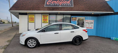 2013 Ford Focus for sale at Certified Auto Sales, Inc in Lorain OH