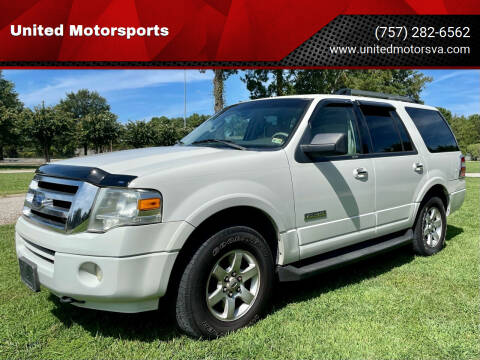 2008 Ford Expedition for sale at United Motorsports in Virginia Beach VA