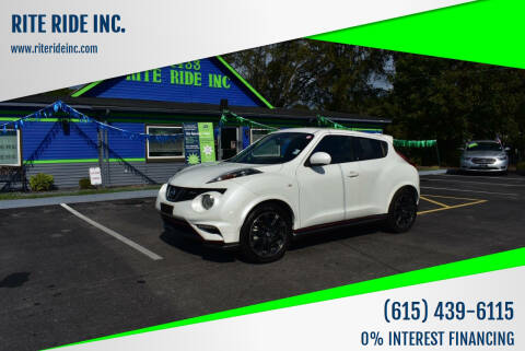 2014 Nissan JUKE for sale at RITE RIDE INC. in Murfreesboro TN