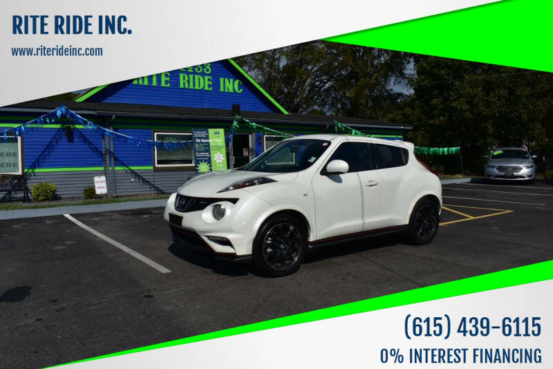 2014 Nissan JUKE for sale at RITE RIDE INC. in Murfreesboro TN