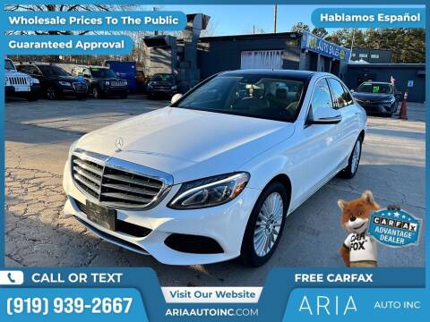 2017 Mercedes-Benz C-Class for sale at Aria Auto Inc. in Raleigh NC