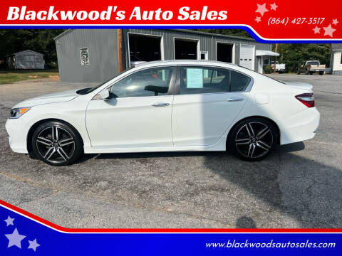 2017 Honda Accord for sale at Blackwood's Auto Sales in Union SC