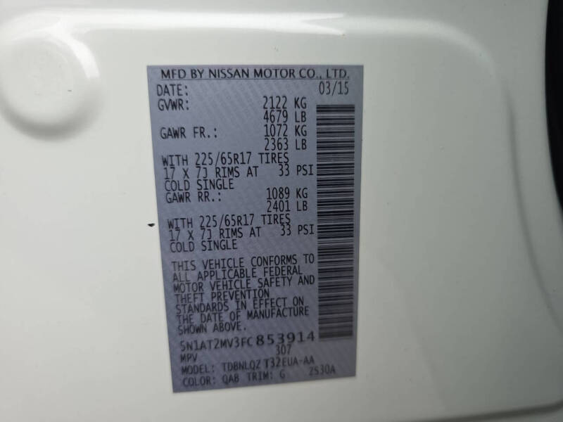 2015 Nissan Rogue SV