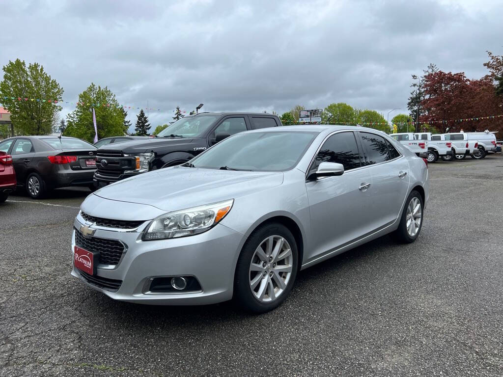 2015 Chevrolet Malibu for sale at PLATINUM AUTO SALES INC in Lacey, WA