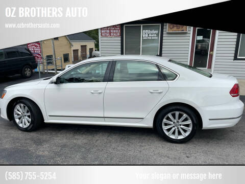 2013 Volkswagen Passat for sale at OZ BROTHERS AUTO in Webster NY