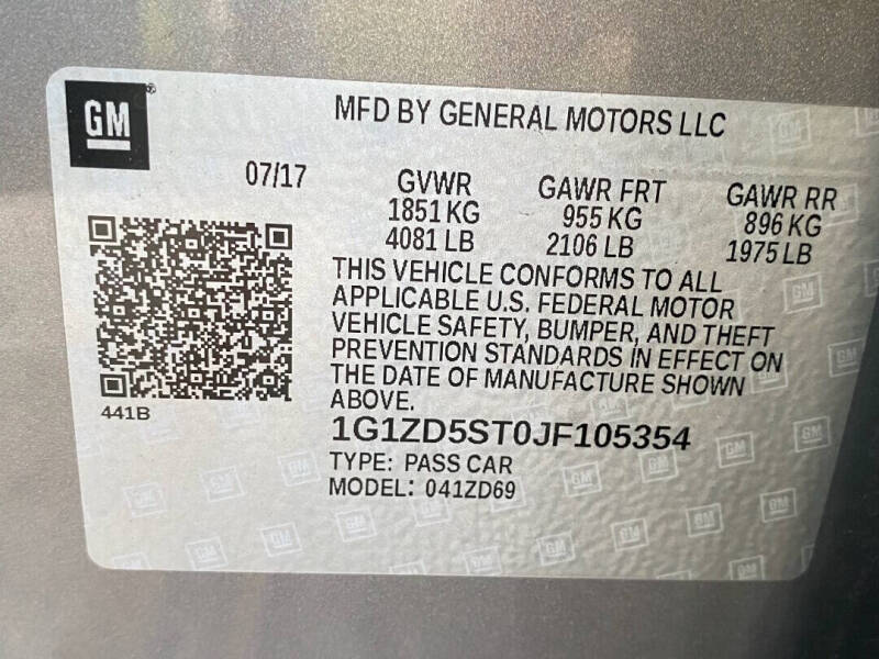 2018 Chevrolet Malibu LT