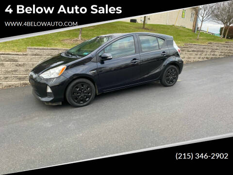 2013 Toyota Prius c for sale at 4 Below Auto Sales in Willow Grove PA