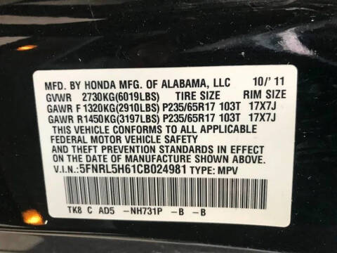 2012 Honda Odyssey EX-L