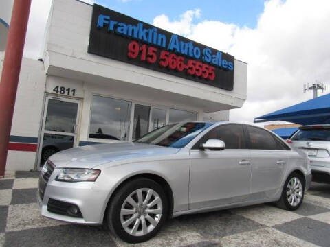 2012 Audi A4 for sale at Franklin Auto Sales in El Paso TX