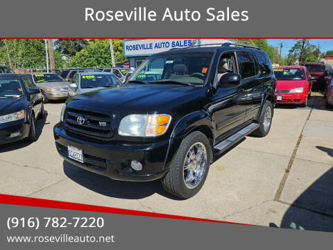 2003 Toyota Sequoia for sale at Roseville Auto Sales in Roseville CA