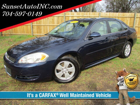 2011 Chevrolet Impala for sale at Sunset Auto in Charlotte NC