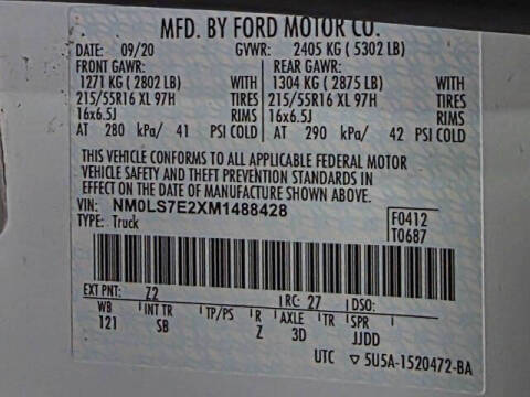 2021 Ford Transit Connect XL