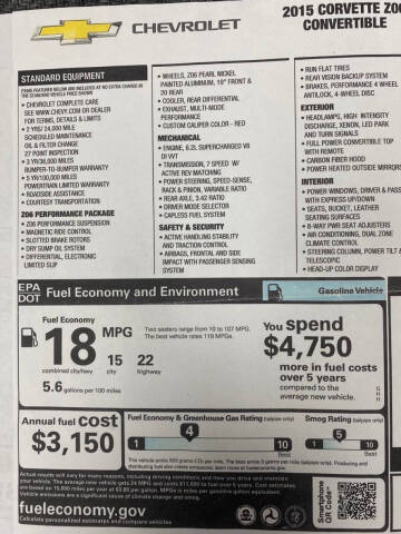 2015 Chevrolet Corvette