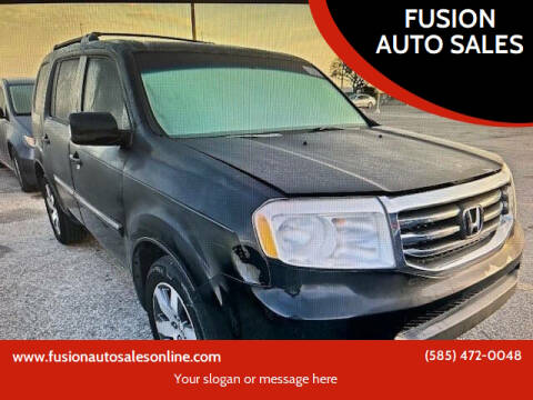 2013 Honda Pilot for sale at FUSION AUTO SALES in Spencerport NY