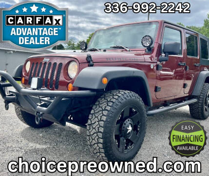 2007 Jeep Wrangler Unlimited for sale at CHOICE PRE OWNED AUTO LLC in Kernersville NC