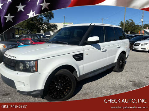 2013 Land Rover Range Rover Sport for sale at CHECK AUTO, INC. in Tampa FL