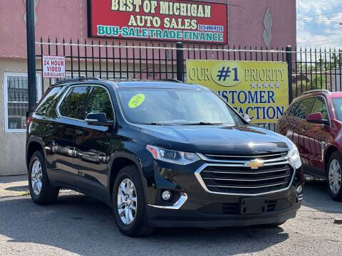 2019 Chevrolet Traverse for sale at Best of Michigan Auto Sales in Detroit MI