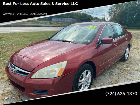 2005 Honda Accord for sale at Best For Less Auto Sales & Service LLC in Dunbar PA