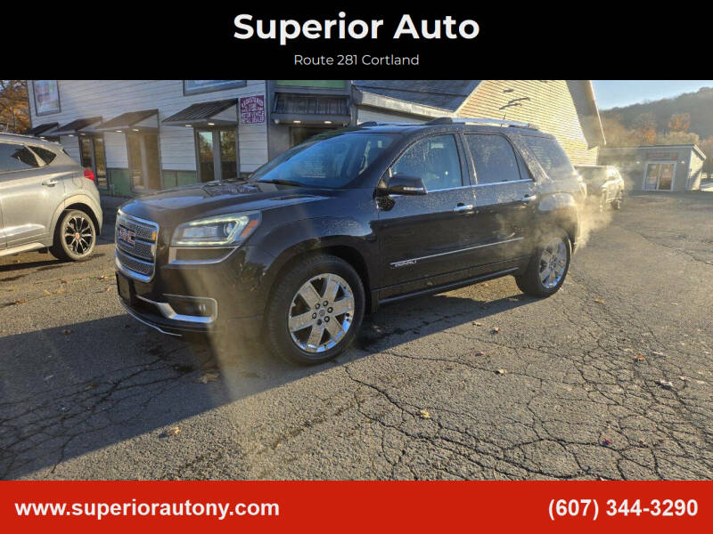 2015 GMC Acadia for sale at Superior Auto in Cortland NY