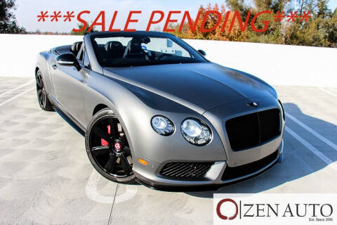 2014 Bentley Continental for sale at Zen Auto Sales in Sacramento CA