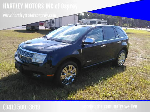 2009 Lincoln MKX for sale at HARTLEY MOTORS INC in Arcadia FL