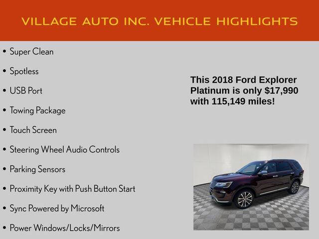 2018 Ford Explorer Platinum