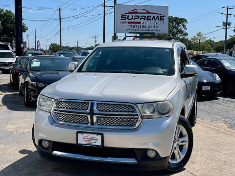 2012 Dodge Durango for sale at Supreme Auto Sales in Chesapeake VA