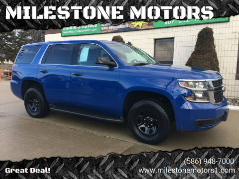 2017 Chevrolet Tahoe for sale at MILESTONE MOTORS in Chesterfield MI