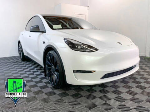 2022 Tesla Model Y for sale at Sunset Auto Wholesale in Tacoma WA