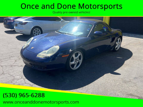 2001 Porsche Boxster for sale at Once and Done Motorsports in Chico CA