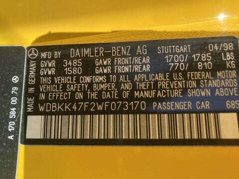 1998 Mercedes-Benz SLK SLK 230