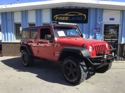 2012 Jeep Wrangler Unlimited for sale at Freeland LLC in Waukesha WI