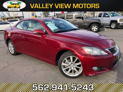 2010 Lexus IS 250C for sale at Valley View Motors in Whittier CA