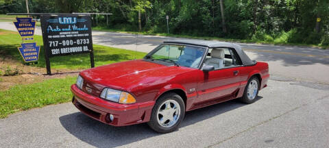 1987 Ford Mustang for sale at LMJ AUTO AND MUSCLE in York PA